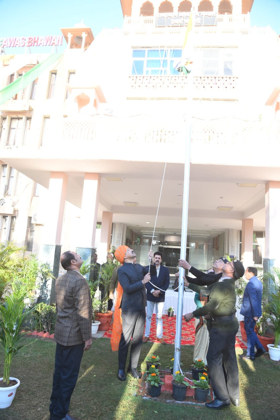 राजस्थान आवासन मण्डल मुख्यालय पर हर्षोल्लास से मनाया गया गणतंत्र दिवस.